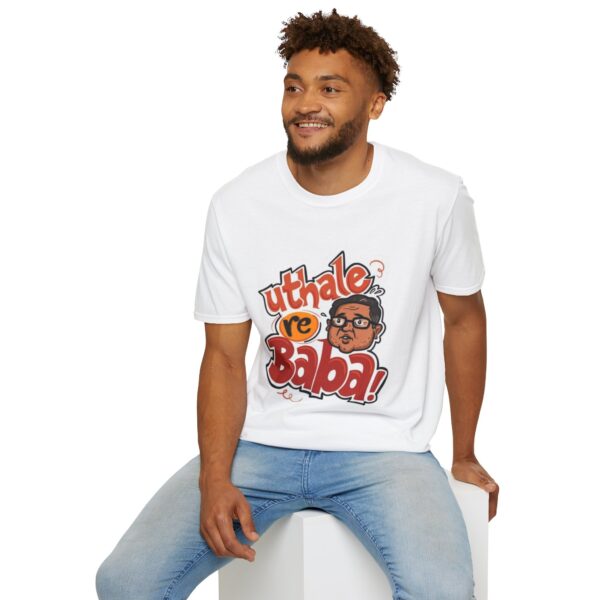 Funny Utha Le Re Baba Unisex T-Shirt - Image 3